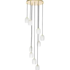 Lucande Taylan-riippuvalaisin 9-light rondelli Lucande Taylan-riippuvalaisin
