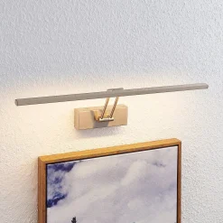 Lucande Thibaud -LED-tauluvalaisin nikkeli, 51,4cm
