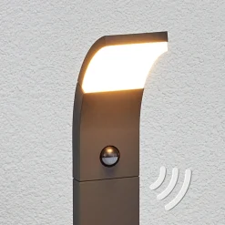 Lucande Timm LED-pylväsvalaisin, sensori, 100cm, antrasiitti, IP54
