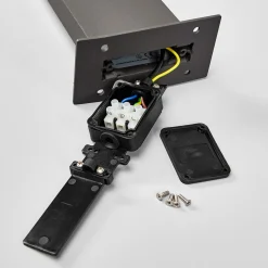 Lucande Timm LED-pylväsvalaisin, sensori, 100cm, antrasiitti, IP54