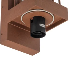 Lucande ulkoseinävalaisin Chandan, ruoste, 2-lamppuinen, IP54, E27