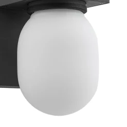 Lucande ulkoseinävalaisin Ovaali, lasi, tummanharmaa, IP65