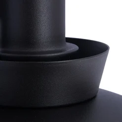 Lucande ulkoseinävalaisin Thais, musta, metalli, Ø 25 cm