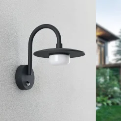 Lucande ulkoseinävalaisin Zamalino, 31 cm, antrasiitti, tunnistin