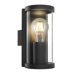 Lucande ulkoseinävalaisin Zanta, korkeus 19,7 cm, IP65, musta