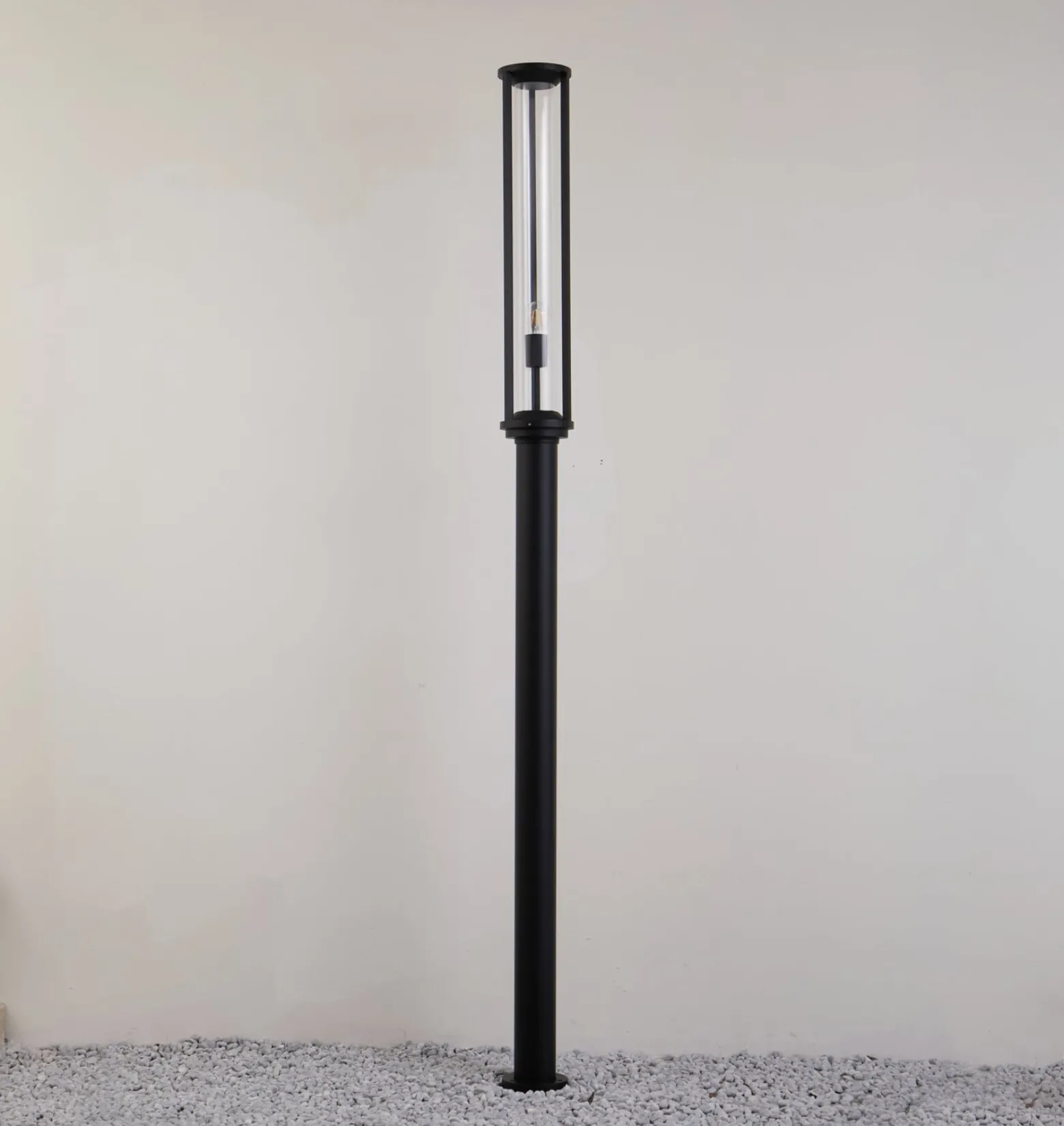 Lucande ulkovalaisin Alivaro, musta, 220 cm, E27, IP65
