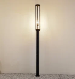 Lucande ulkovalaisin Alivaro, musta, 220 cm, E27, IP65