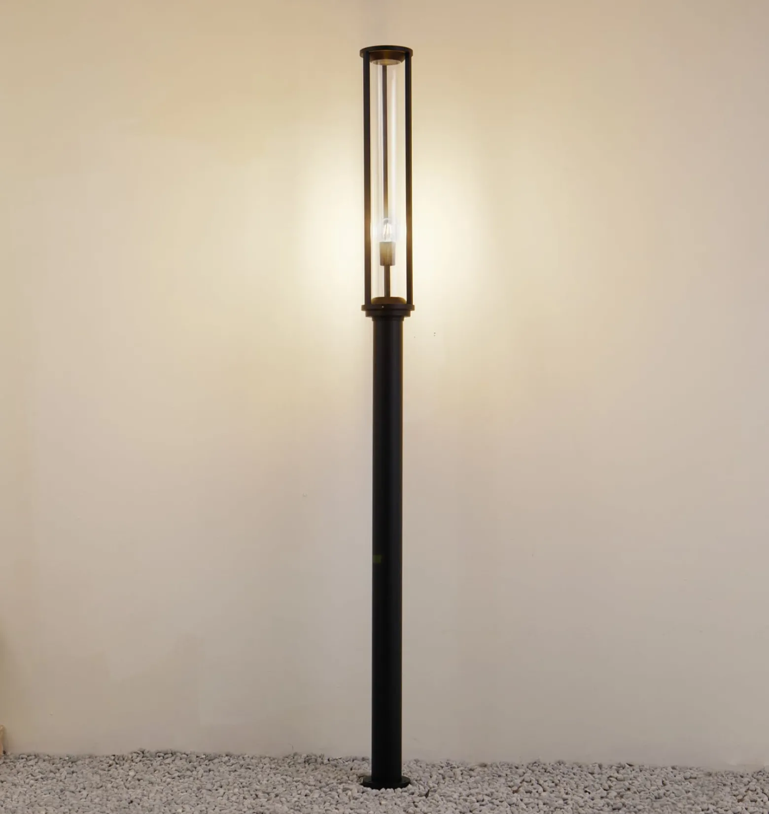 Lucande ulkovalaisin Alivaro, musta, 220 cm, E27, IP65
