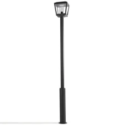 Lucande ulkovalaisin Dunia, antrasiitti, metallia, korkeus 220 cm