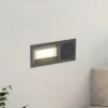 Lucande upotettava LED-seinävalaisin Lachlain, antrasiitti, pistorasia
