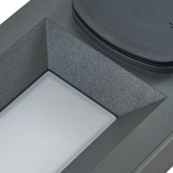 Lucande upotettava LED-seinävalaisin Lachlain, antrasiitti, pistorasia