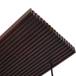 Lucande Veloura riippuvalaisin, 6-lamppuinen, 100 cm, lasi, puu