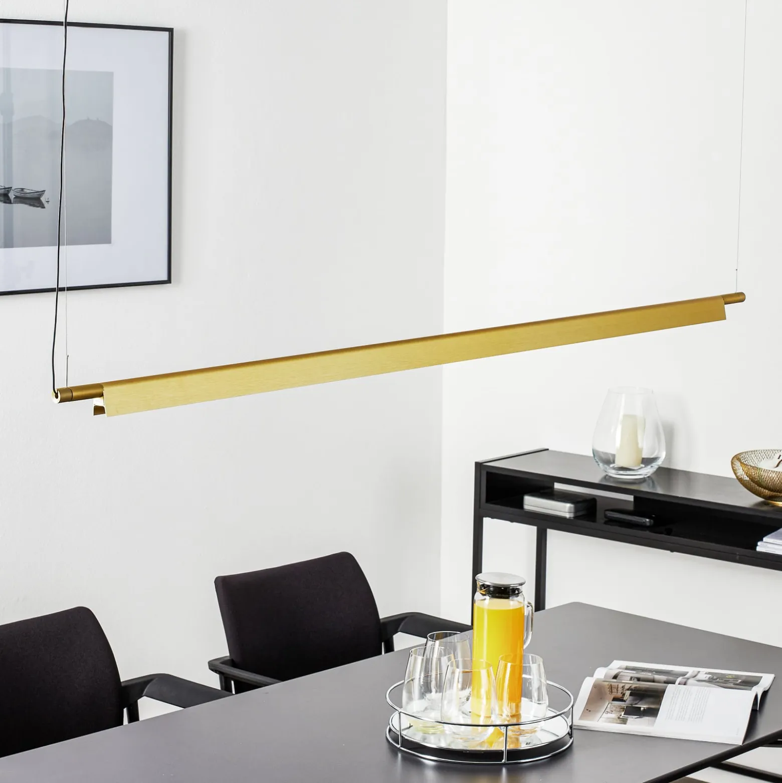 Luceplan Compendium – LED-riippuvalaisin, messinki