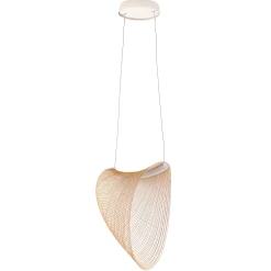 Luceplan Illan LED puinen riippuvalaisin himmennettävä Ø 60 cm