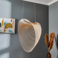 Luceplan Illan LED puinen riippuvalaisin himmennettävä Ø 60 cm