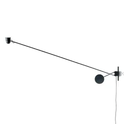 Luceplan LED-seinävalaisin Counterbalance musta