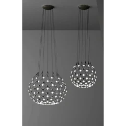 Luceplan Mesh Wireless riippuvalo, Ø 100 cm, 4 m, Bluetooth