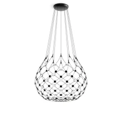 Luceplan Mesh Wireless riippuvalo, Ø 100 cm, 5 m, Bluetooth