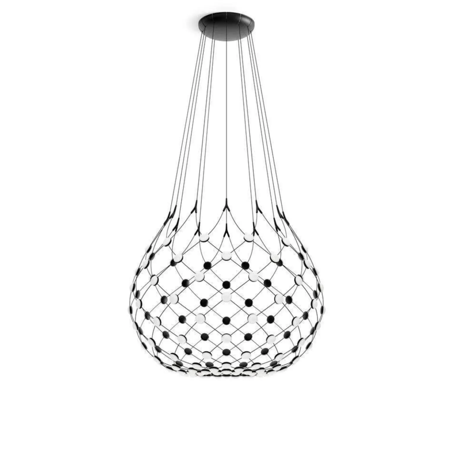 Luceplan Mesh Wireless riippuvalo, Ø 100 cm, 5 m, Bluetooth