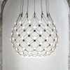 Luceplan Mesh Wireless riippuvalo, Ø 100 cm, 2 m, Bluetooth