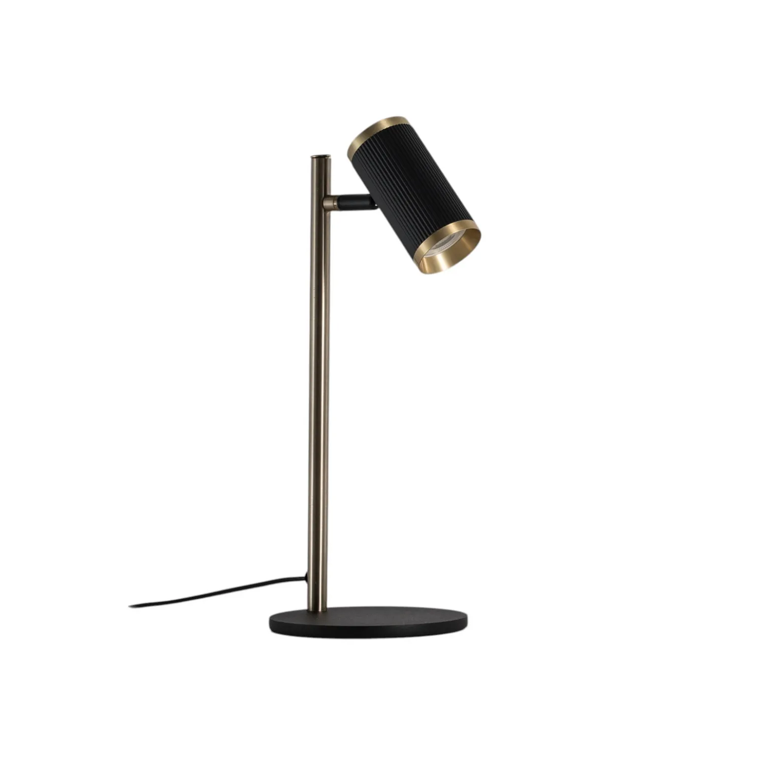 Lume pöytävalaisin, musta/kultainen antiikki, korkeus 42 cm, metallia