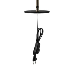 Lume pöytävalaisin, musta/kultainen antiikki, korkeus 42 cm, metallia