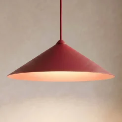Lume XL -riippuvalaisin, viininpunainen, metalli, Ø 49 cm, GX53