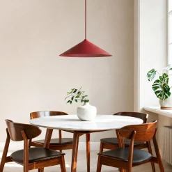 Lume XL -riippuvalaisin, viininpunainen, metalli, Ø 49 cm, GX53