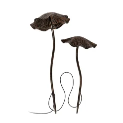 Lumini-LED-koristevalaisin, ruskea/pronssi, maakiinnike, metalli