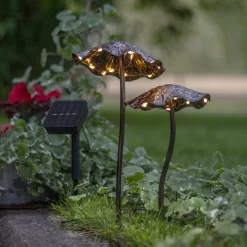 Lumini-LED-koristevalaisin, ruskea/pronssi, maakiinnike, metalli