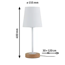 Luonnollinen tekstiili-pöytävalaisin Stellan
