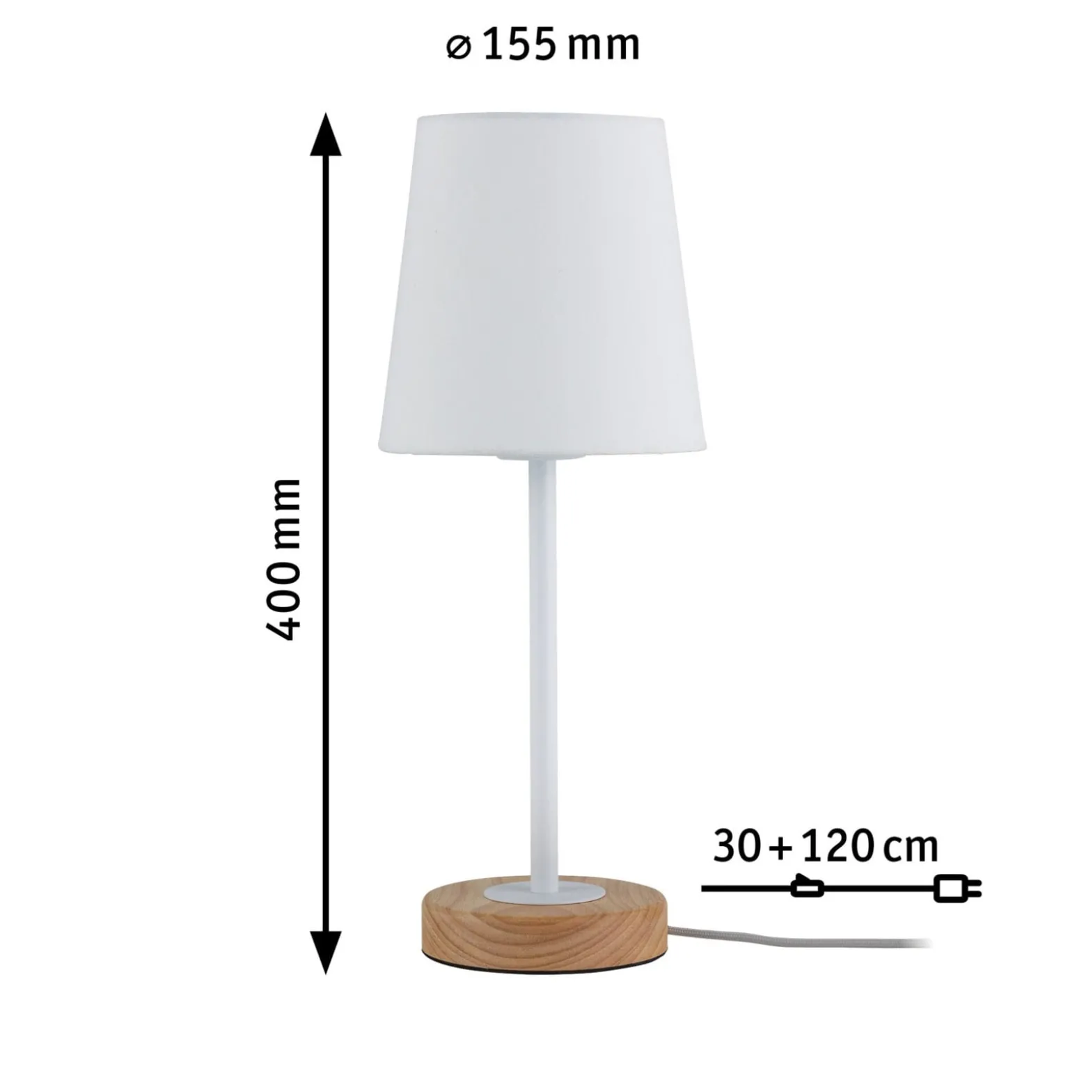 Luonnollinen tekstiili-pöytävalaisin Stellan
