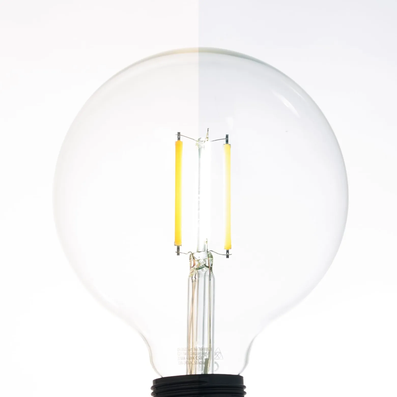 LUUMR LED-lamppu, E27 G125 7W, kirkas, älykäs