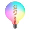 LUUMR Smart LED, E27, G125, 4W, RGB, Tuya, WLAN, kirkas, CCT