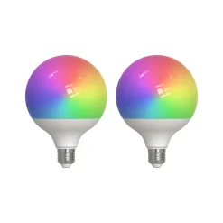 LUUMR Smart LED, 2, E27, G125, 9W, RGBW, CCT, matta, Tuya