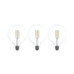 LUUMR Smart LED E27 G125 7W ZigBee Tuya Philips Hue sarja 3 kpl