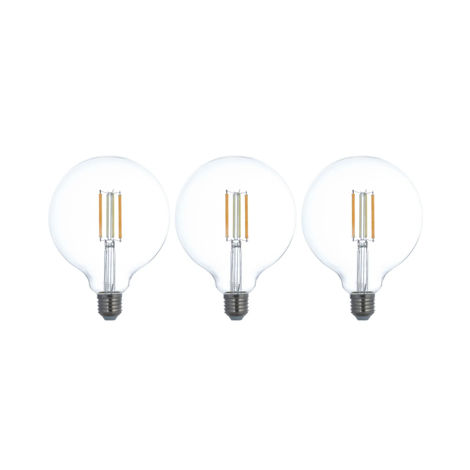 LUUMR Smart LED E27 G125 7W ZigBee Tuya Philips Hue sarja 3 kpl