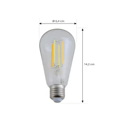 LUUMR Smart LED E27 ST64 7W kirkas ZigBee Hue Tuya