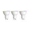 LUUMR Smart LED GU10 muovi 4.7W RGBW CCT Tuya opaali sarja 3 kpl