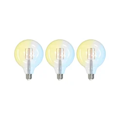 LUUMR Smart LED hehkulamppu 3 kpl E27 G125 7W kirkas Tuya