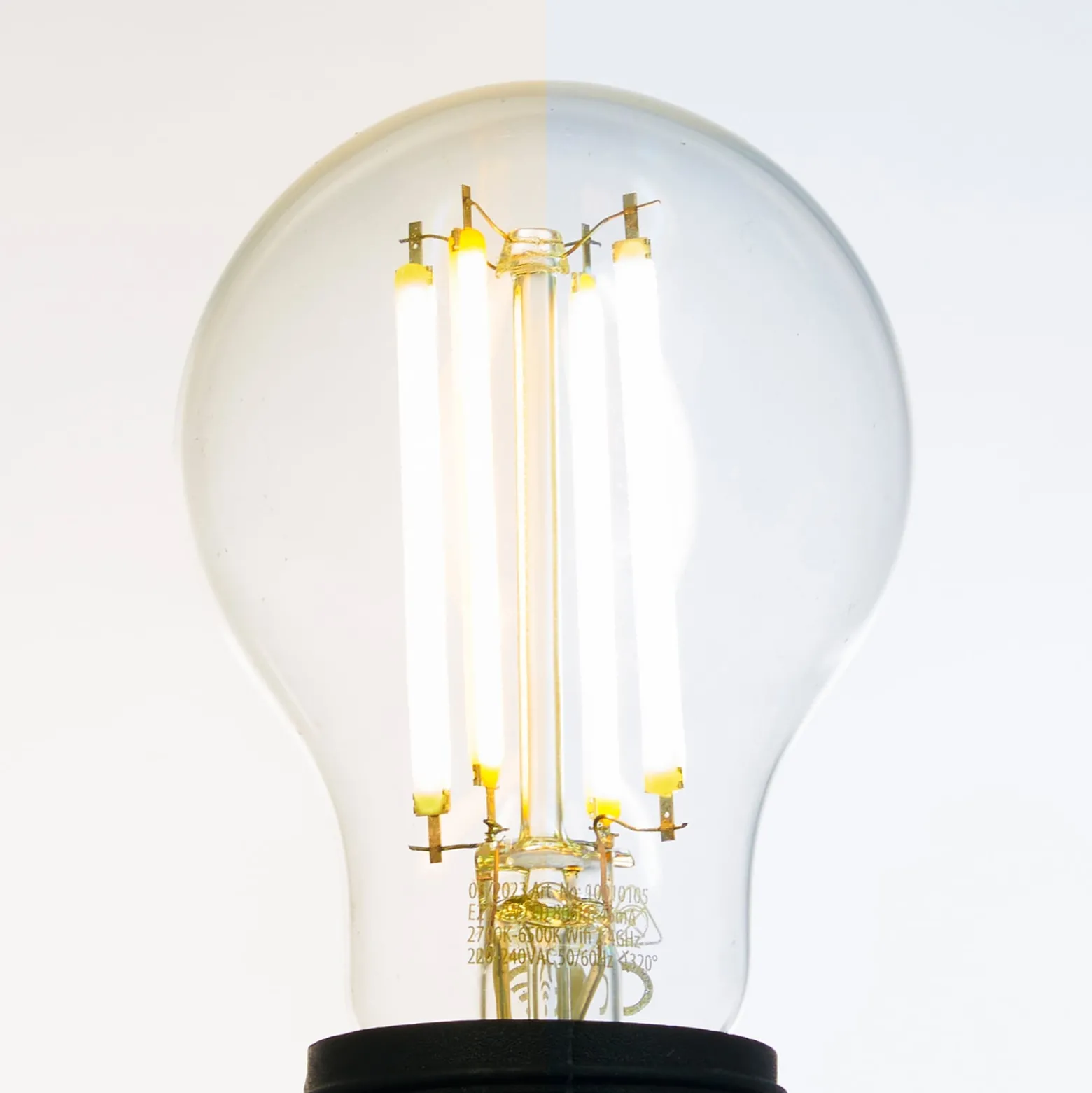 LUUMR Smart LED-lamppu kirkas E27 A60 7W Tuya WLAN CCT