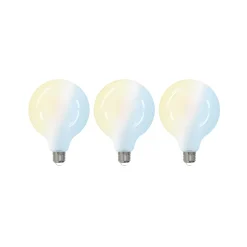 LUUMR Smart LED-lamppu 3kpl E27 G125 7W CCT matta Tuya