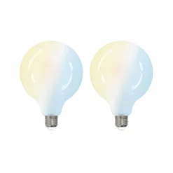 LUUMR Smart LED-lamppu 2kpl E27 G125 7W CCT matta Tuya