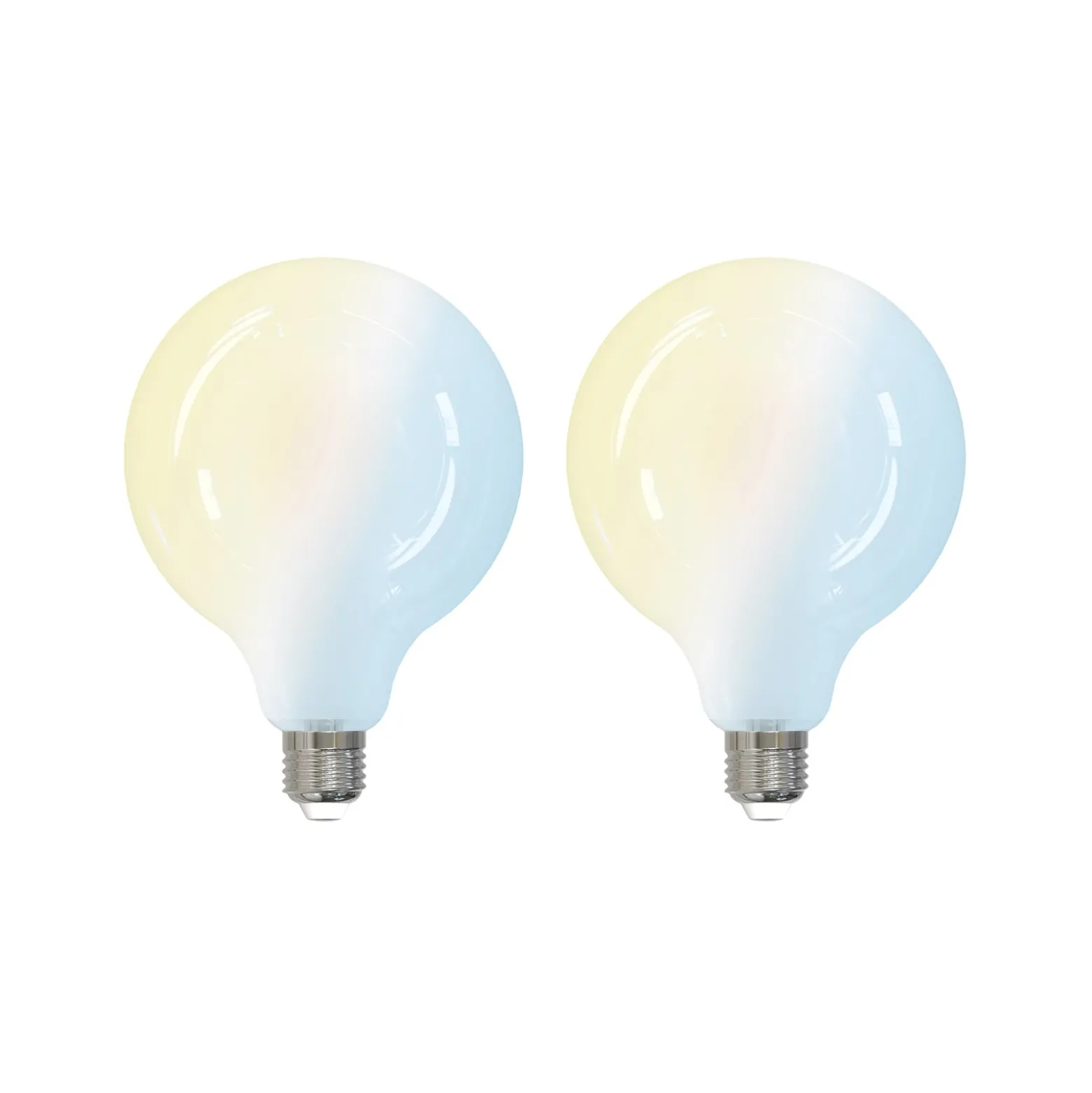 LUUMR Smart LED-lamppu 2kpl E27 G125 7W CCT matta Tuya