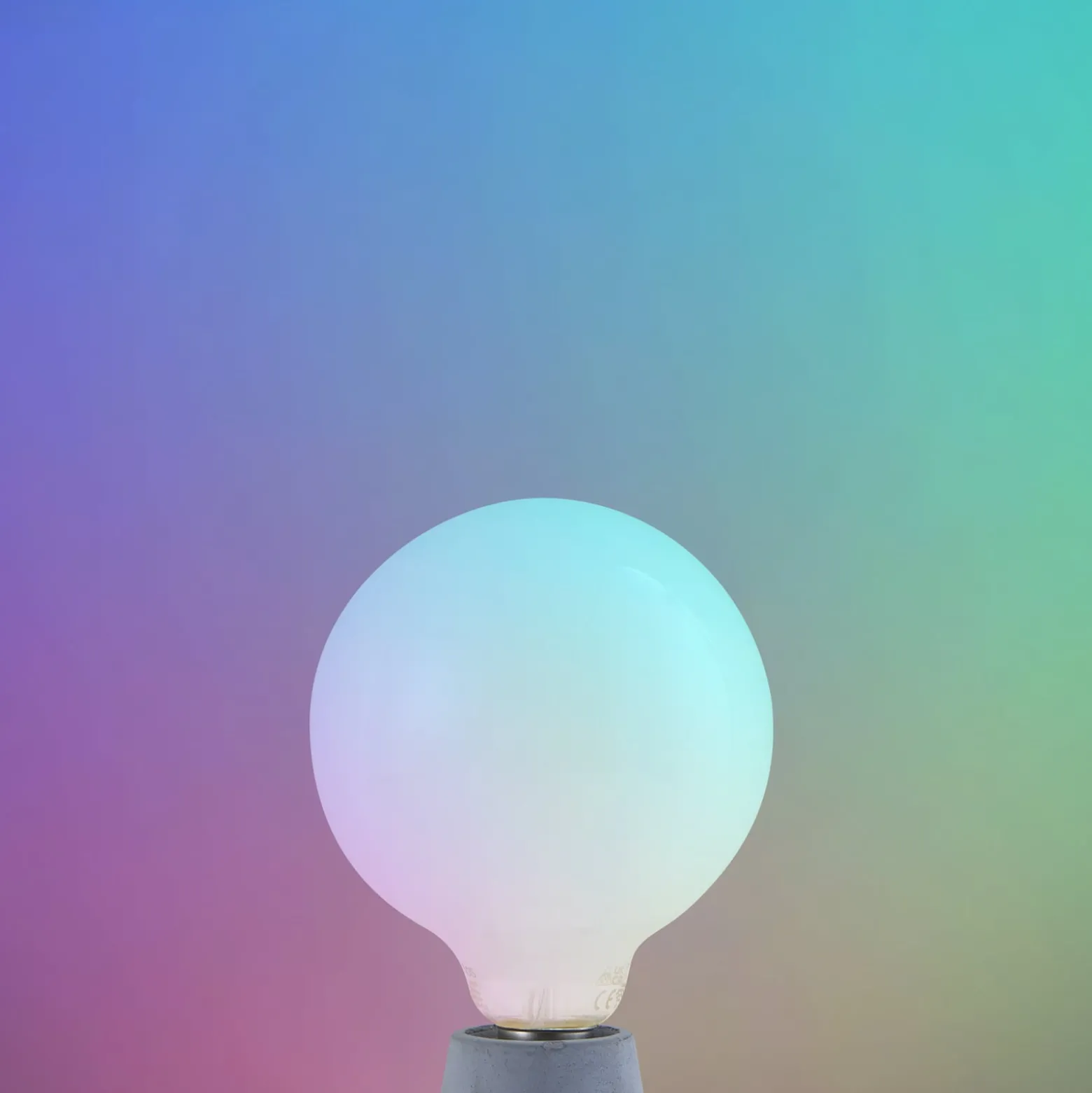 LUUMR Smart LED-lamppu, mattapintainen, E27 G125, 7 W, Tuya WLAN CCT