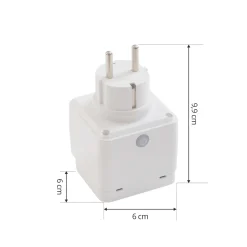LUUMR Smart Plug Lykka, EU, WiFi, Tuya, sisä- ja ulkotila, valkoinen