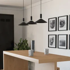 Älykäs riippuvalo Conomavilla-Z, musta 92 cm 3-lamppuinen RGB