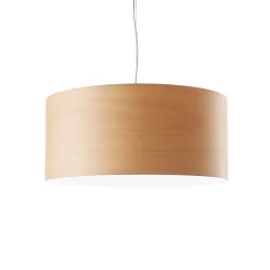LZF LED-riippuvalaisin Gea, pyökkivärinen, Ø 42 cm, puu