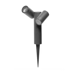 Maapiikkikohdevalo CMD 9089, antrasiitti, pituus 17 cm, IP65, 2-lamppuinen