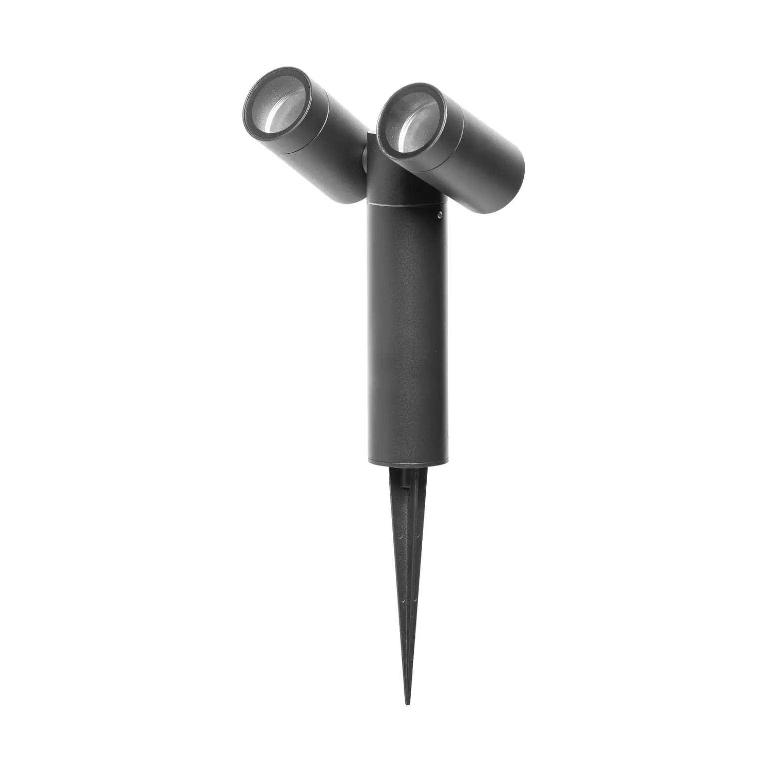 Maapiikkikohdevalo CMD 9089, antrasiitti, pituus 17 cm, IP65, 2-lamppuinen